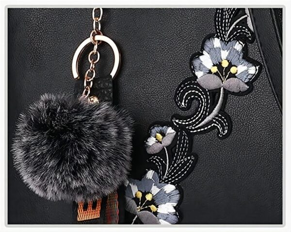 Handbags Fashionable Women's Handbags For Ladies Flower Pattern Crossbody Bags Splicing Color Shoulder Bags - Image 5