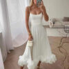 Fashion Suspenders Large Flower Swing Three-dimensional Flower A- Line Skirt Womens Clothing - Image 9